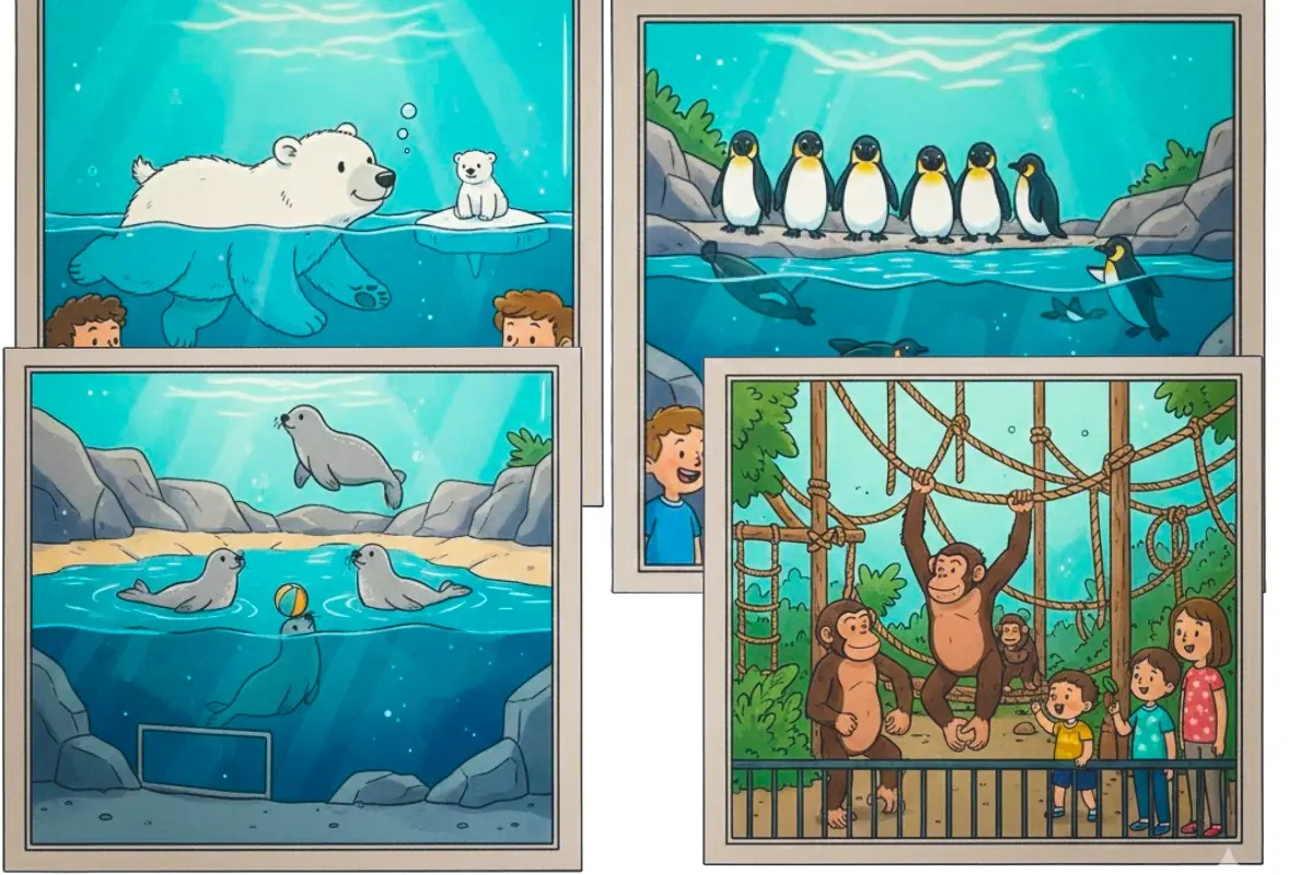 Eisbären im Zoo